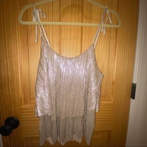 PJK Gold shimmer three tier tie top